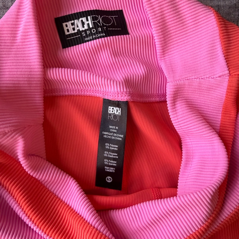 Beach Riot Samantha Rib Color-Block Shorts - Picture 5 of 5